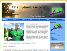 Tablet Screenshot of champlainbass.com